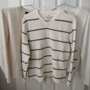 3 Cozy Cream Sweaters Size M New